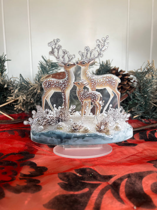 2D Flat, Deer Christmas