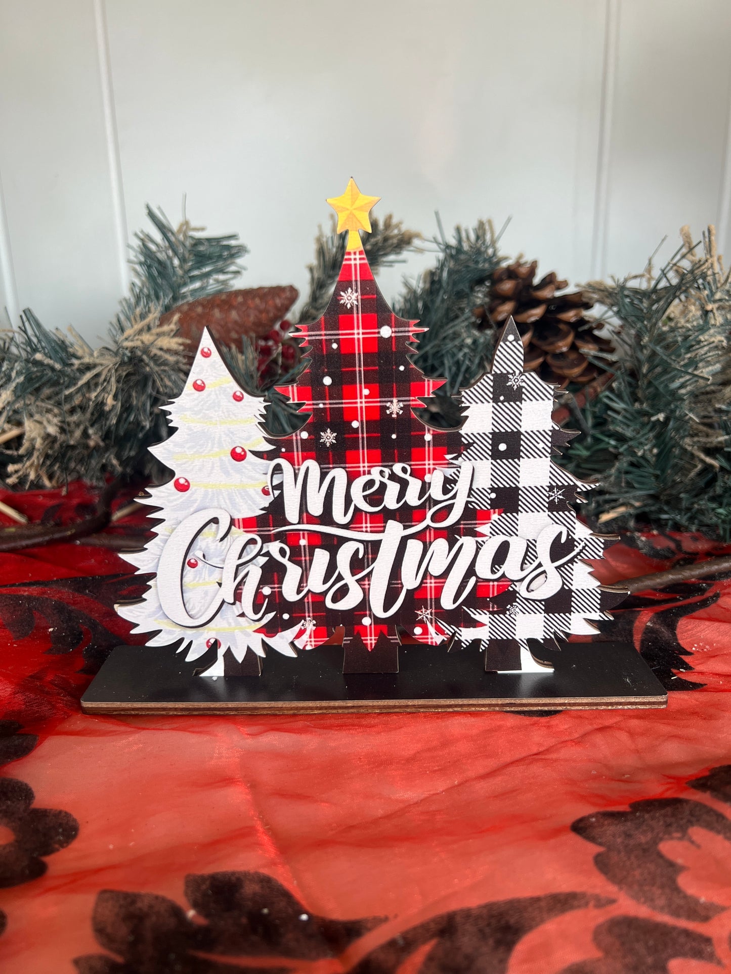 Flat Wood, Merry Christmas Trees