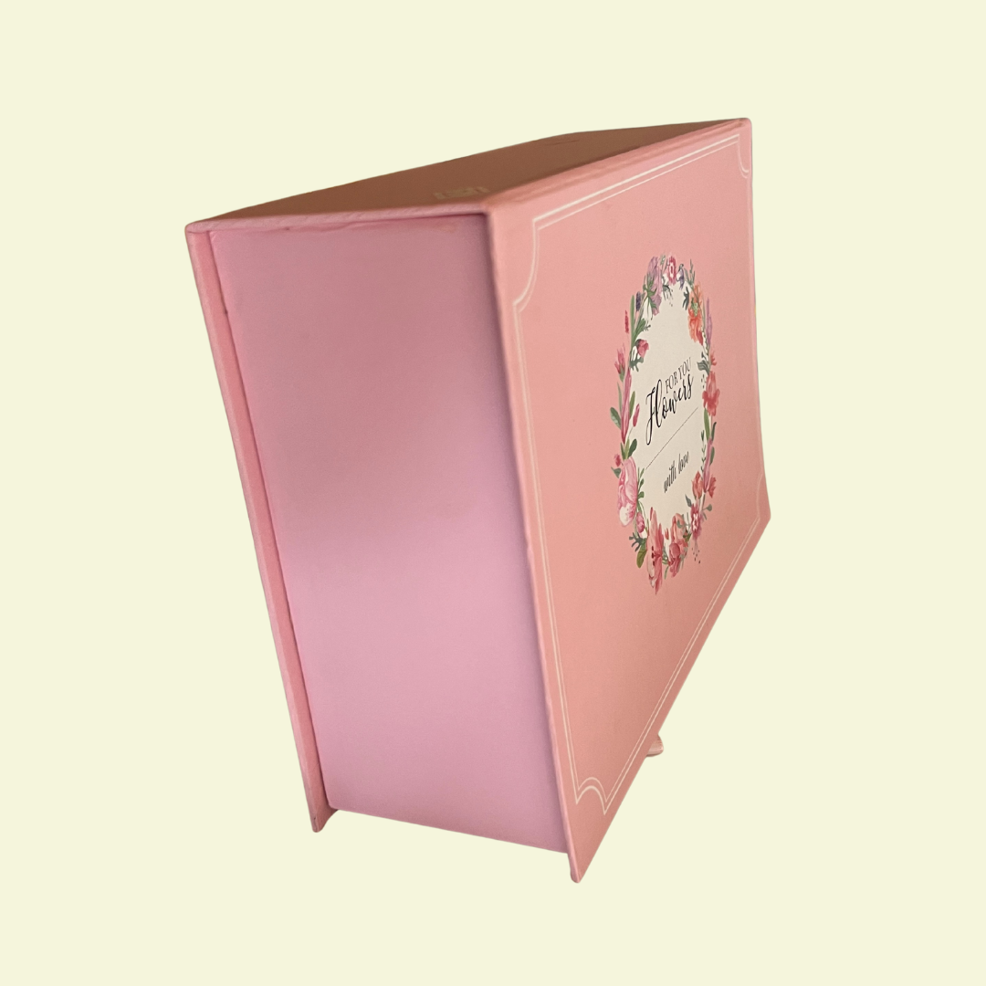 “For You Flowers” Pink Floral Gift Box – With Love